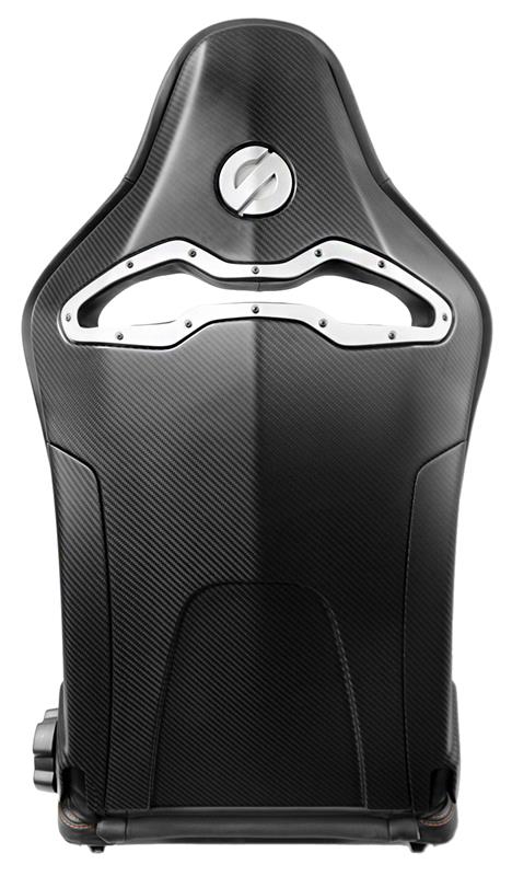 Sparco Seat SPX Special Edition Black/Red w/ Gloss Carbon Shell - Left