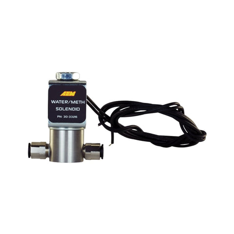 AEM Water/Methanol Injection System - High-Flow Low-Current WMI Solenoid - 200PSI 1/8in-27NPT In/Out
