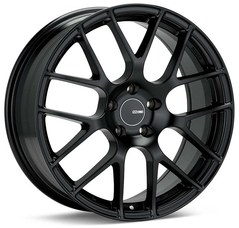 Enkei Raijin 19x8 42mm Offset 5x120 Bolt Pattern 72.6 Hub Bore Black Wheel