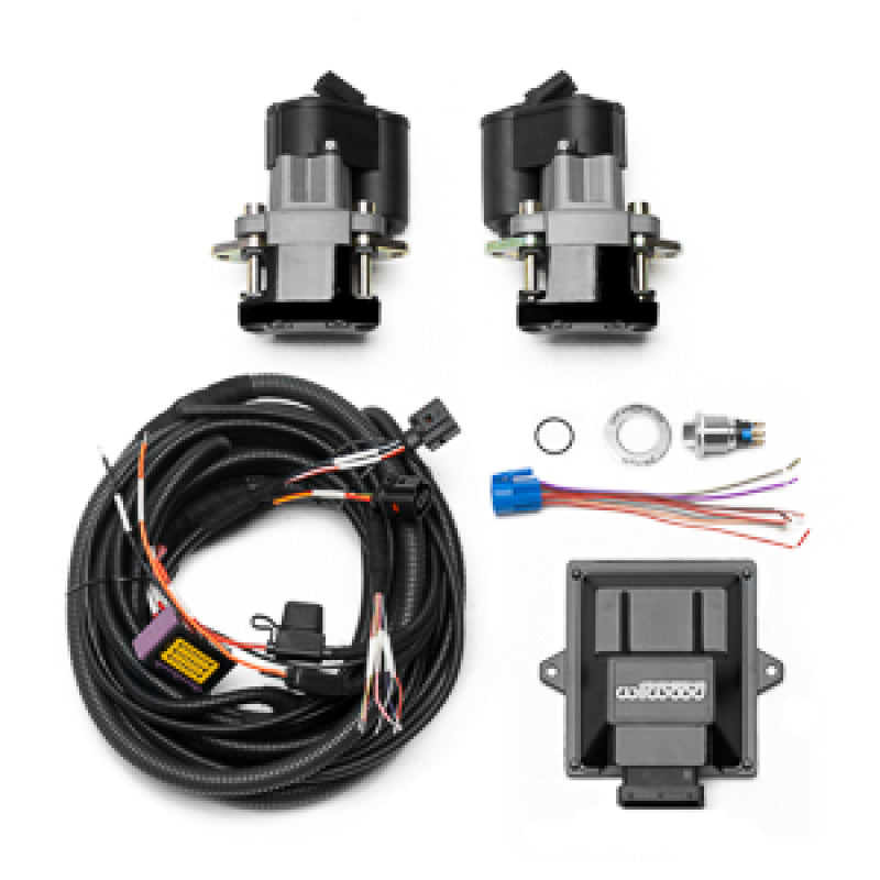 Wilwood Electronic Parking Brake Rear Retrofit Kit w/ Switch Harness - Black Powder Coat Caliper