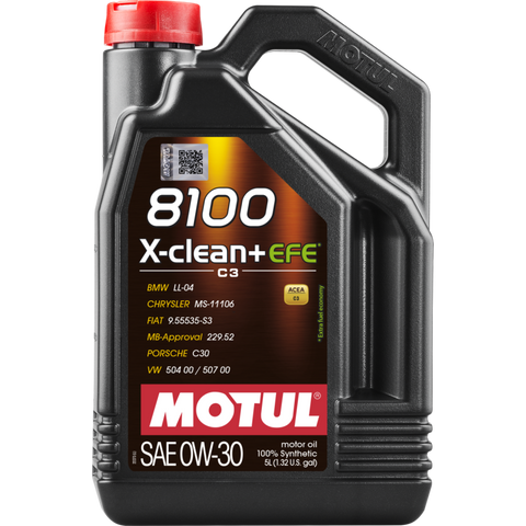 Motul 5L 8100 X-Clean + EFE 0W30 Full Synthetic Engine Oil