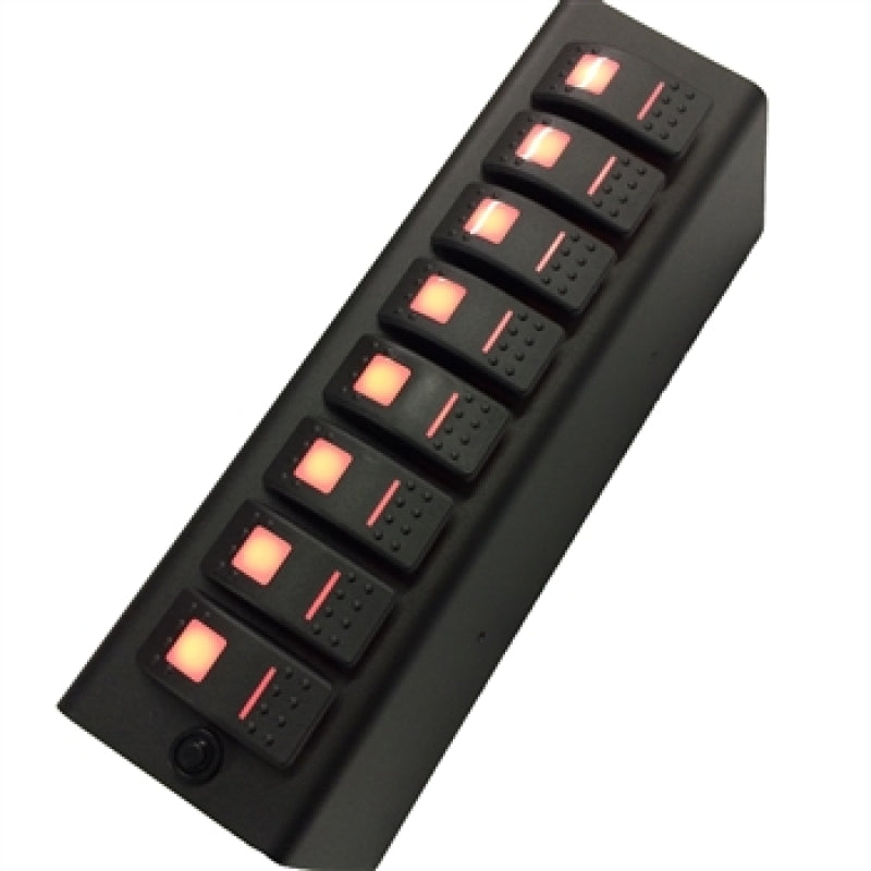 sPOD 09-18 Jeep Wrangler JK Add On Red LED 8-Switch Panel (for SourceSE)