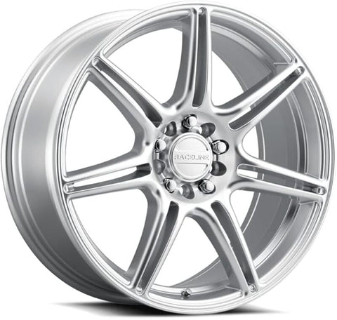 Raceline 148HS Apex 17x7.5in / 5X112 / 5X120 BP / 40mm Offset / 74.1mm Bore - Hyper Silver