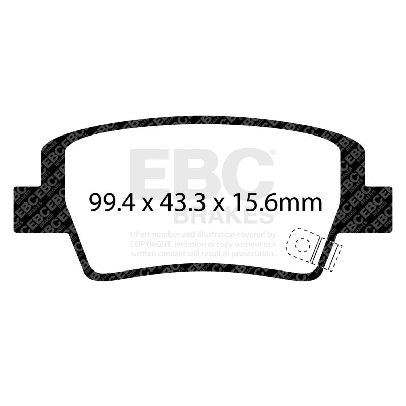 EBC 2021+ Hyundai Elantra 2.0L (w/Manual Parking Brake) Rear Greenstuff Brake Pads