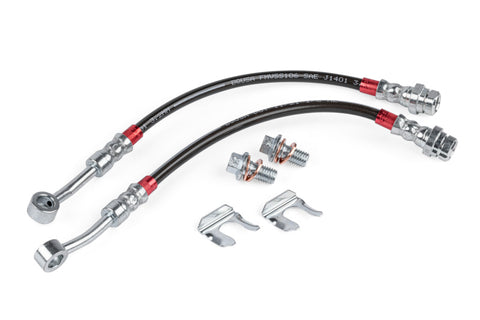 APR 17-20 Audi RS3/15-24 Volkswagen Golf R Braided Stainless Steel Brake Line Set - Rear