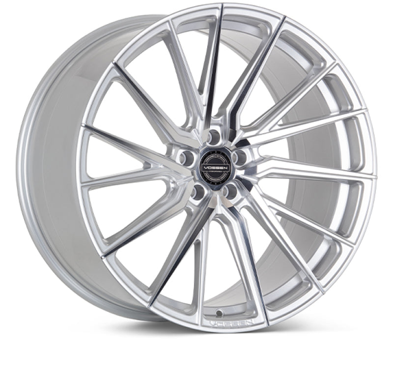 Vossen HF-4T 20x10.5 / 5x112 / ET42 / 66.5 / Deep - Silver Polished Wheel - (Left)