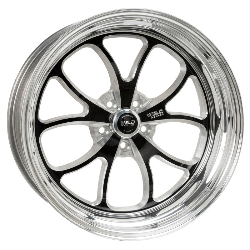 Weld S76 20x7 / 5x115mm BP / 2.8in. BS Black Wheel (High Pad) - Non-Beadlock