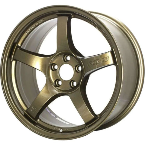 Gram Lights 57CR 18x8.5 +37 5x108 Almite Gold Wheel