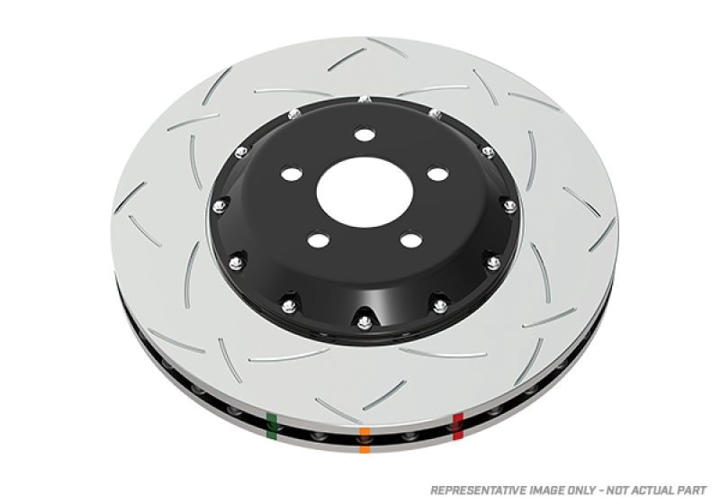 DBA 92-02 Dodge Viper Rear 5000 Series 2-Piece Slotted Rotor w/Black Hat