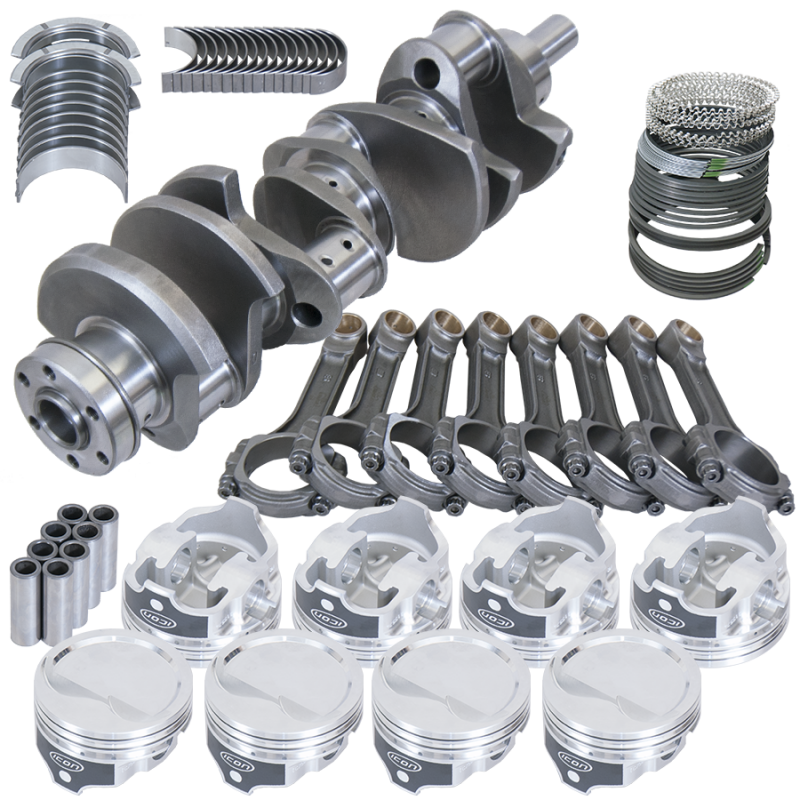 Eagle Ford 351W 4.000in Crank 6.200in I-Beam Rods -15.8cc Flat Top 4.030in Pistons Rotating Assembly