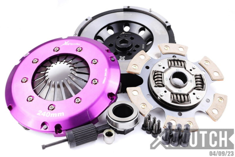 XClutch 11-13 BMW 335is Base 3.0L Stage 2R Extra HD Sprung Ceramic Clutch (6 Bolt/PB in Flywheel)