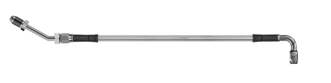 Goodridge 86in Universal Clutch Line w/SS Fittings & Clear Hose - 90Deg Banjo w/M10 Fitting