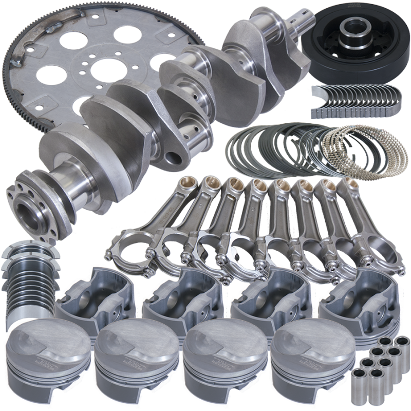 Eagle Chevy 454 1Pc 4.250in Crank 6.385in I-Beam Rod -3cc Flat Top 4.320in Pistons Balanced Assembly