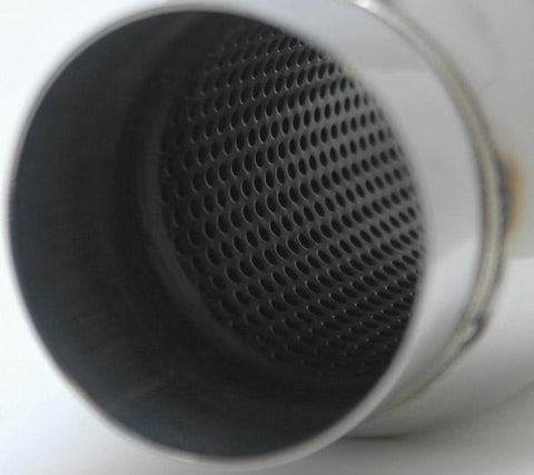Vibrant SS Resonator (Standard Design) 2.5in inlet/outlet x 18in long w/ 5in OD resonator body