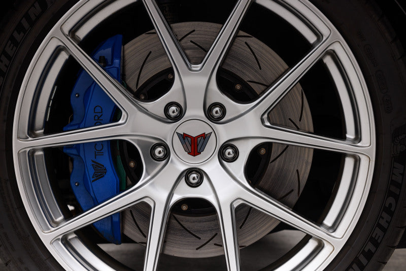 DBA 2022+ Audi RS3 5000 Series Slotted Front Brake Rotor w/Sliver Hat