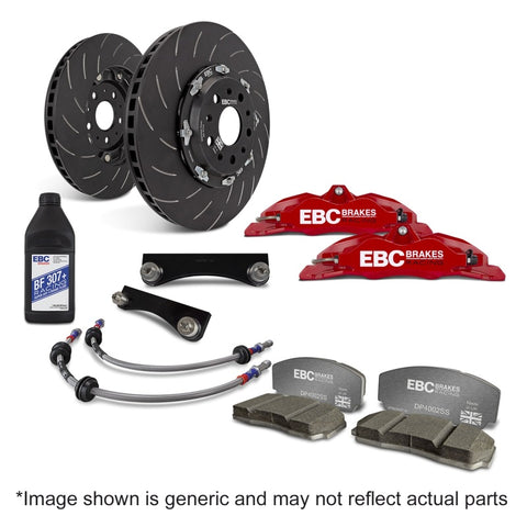 EBC Racing 12-21 Subaru BRZ/Toyota GT86 Red Apollo-4 Calipers 330mm Rotors Front Big Brake Kit