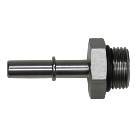 DeatschWerks 8AN ORB Male to 5/16in Male EFI Quick Connect Adapter - Anodized DW Titanium