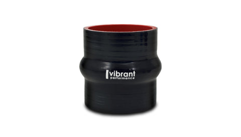 Vibrant 4 Ply Reinforced Silicone Hump Hose Connector - 5in I.D. x 3in long (BLACK)