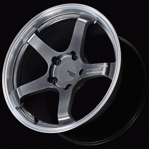 Advan GT for Porsche 18x10.5 / +45 Off / 5x130 / 71.6mm Bore / Machining and Hyper Platinum Black