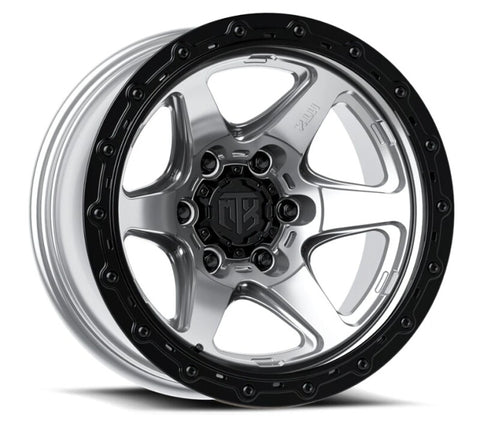 MTX Spitfire 6 Machined w/Black Ring 17x9in / 6x139.7 BP / 0mm Offset / 106.1mm Bore