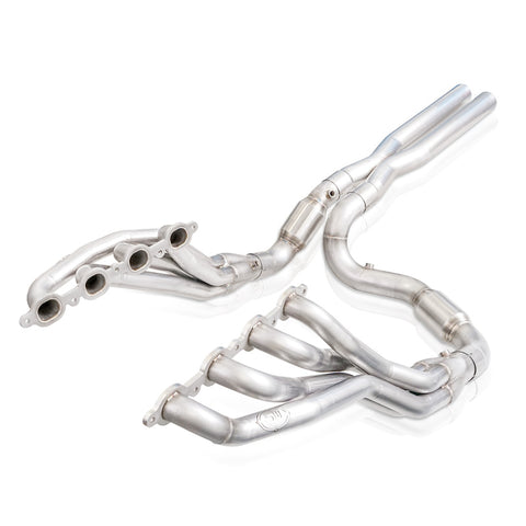 Stainless Works 2019+ Chevrolet Silverado 5.3/6.2 Catted Headers 1-7/8in Primaries 3in Leads X-Pipe