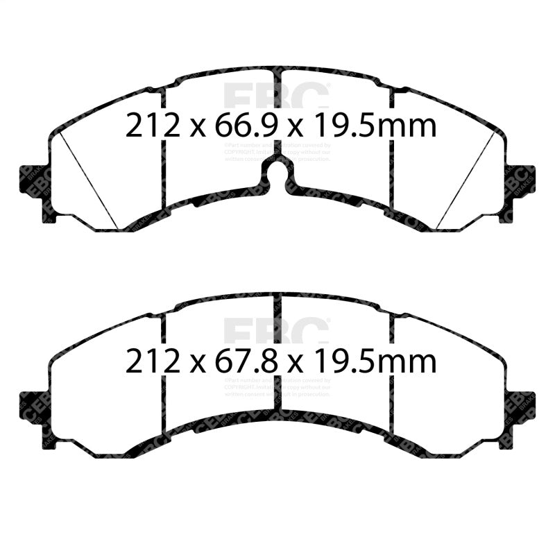 EBC 2019+ Chevrolet Silverado 2500/3500 (2WD/4WD) Extra Duty Front Brake Pads