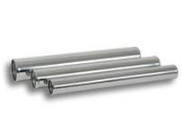 Vibrant .75in O.D. Universal Aluminum Tubing (18in Long Straight Pipe) - Polished