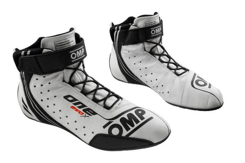 OMP ONE EVO X SHOES MY2024 FIA 8856-2018 WHITE SIZE 38