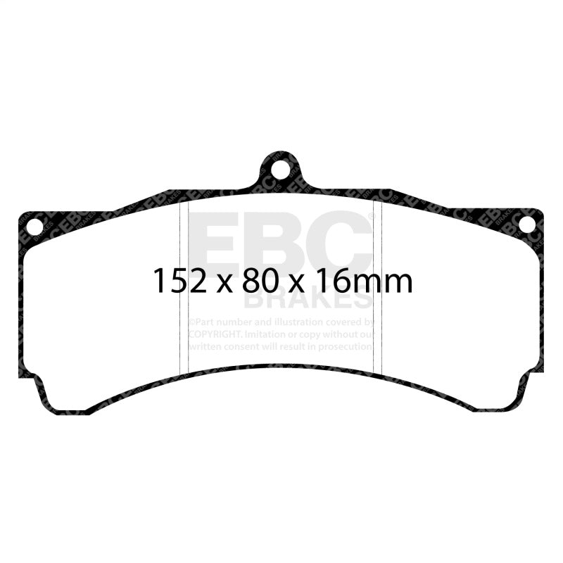 EBC Racing Alcon CAR89 Caliper RP-1 Race Brake Pads