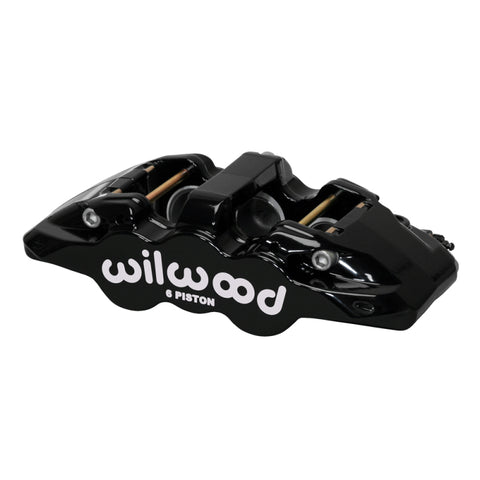 Wilwood caliper AERO6 1.75/1.62/1.62 1.25 rotor .80 THK pad R/H black