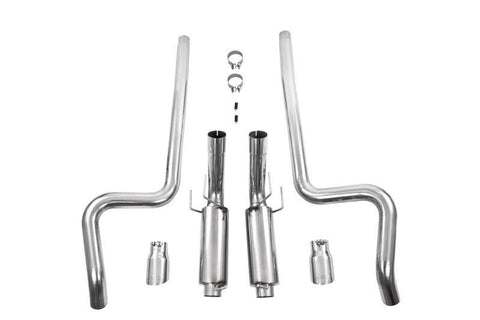 MBRP 11-14 Ford Mustang GT 5.0L Dual Split Rear Street Version T409 3in Cat Back Exhaust System