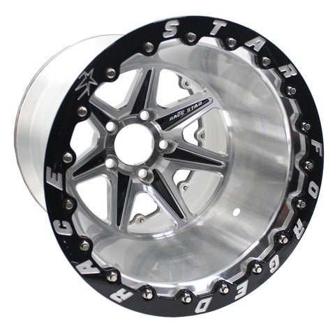 Race Star 72 ValStar 15x14 / 5x4.75BC / 5.5BS / 3.072in CB / Machined w/Black Accents Wheel