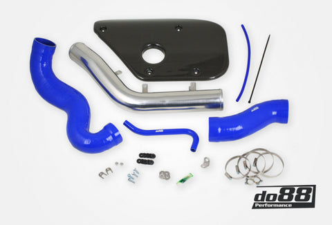 do88 Volvo S60 V60 V70 T6 Inlet Pipe Blue Hoses Carbon fiber cover