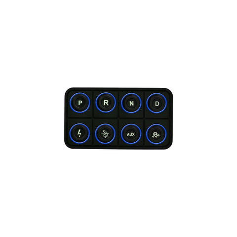 AEM EV 8 Button Keypad CAN Based Programmable Backlighting