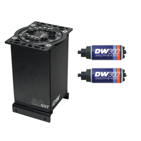 DeatschWerks 3.0L Staged Surge Tank w/ DW300 Fuel Pumps