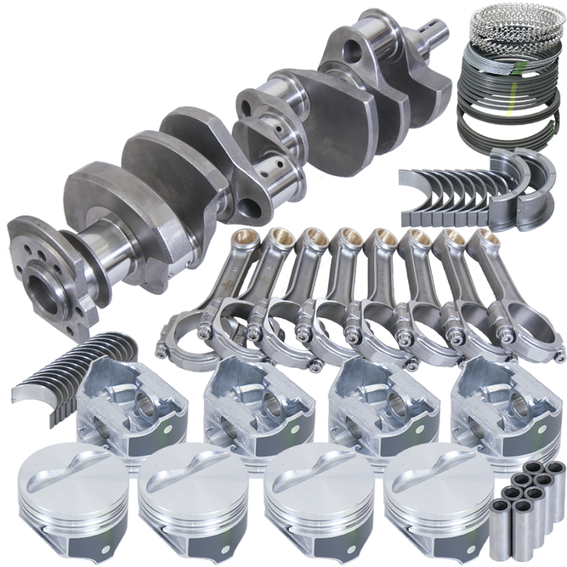 Eagle Chevy 350 2Pc 3.750in Crank 5.700in I-Beam Rods -12cc Inv 4.040in Pistons Balanced Assembly