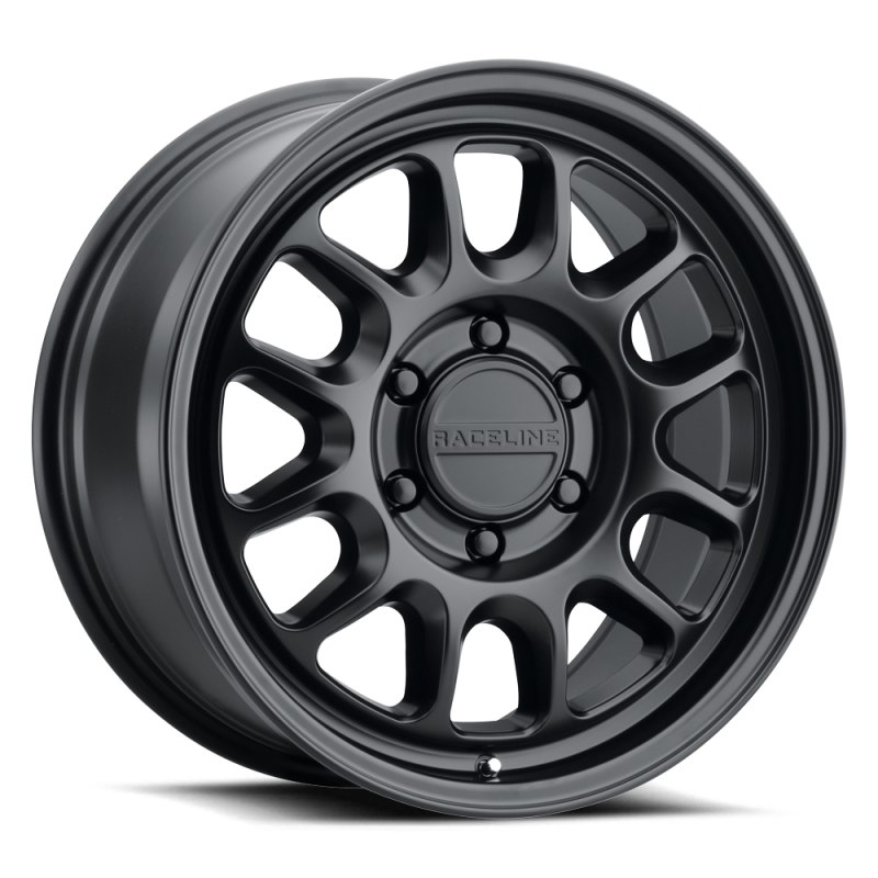 Raceline 958B Rogue 17x8.5in / 6X120 BP / 0mm Offset / 67.1mm Bore - Satin Black