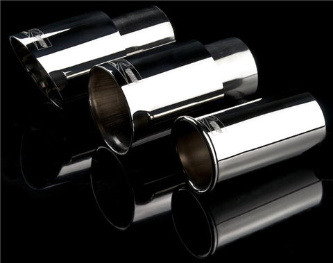 Weapon R Universal Exhaust Tips 3in Slanted Polished
