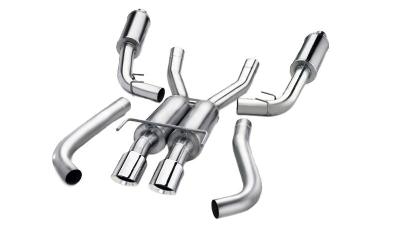 Corsa 2018-2023 Ford Mustang GT Fastback 5.0L 3in Cat-Back System Dual Rear Exit w/ 4in PolishedTips