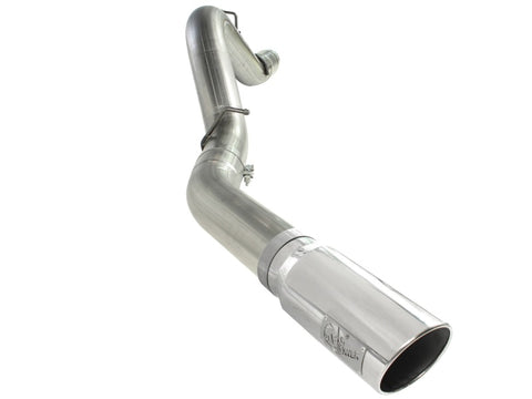 aFe MACH Force XP Exhaust 5in DPF-Back SS 11-13 GM Diesel Trucks V8-6.6L (td) (LML) (Pol Tip)