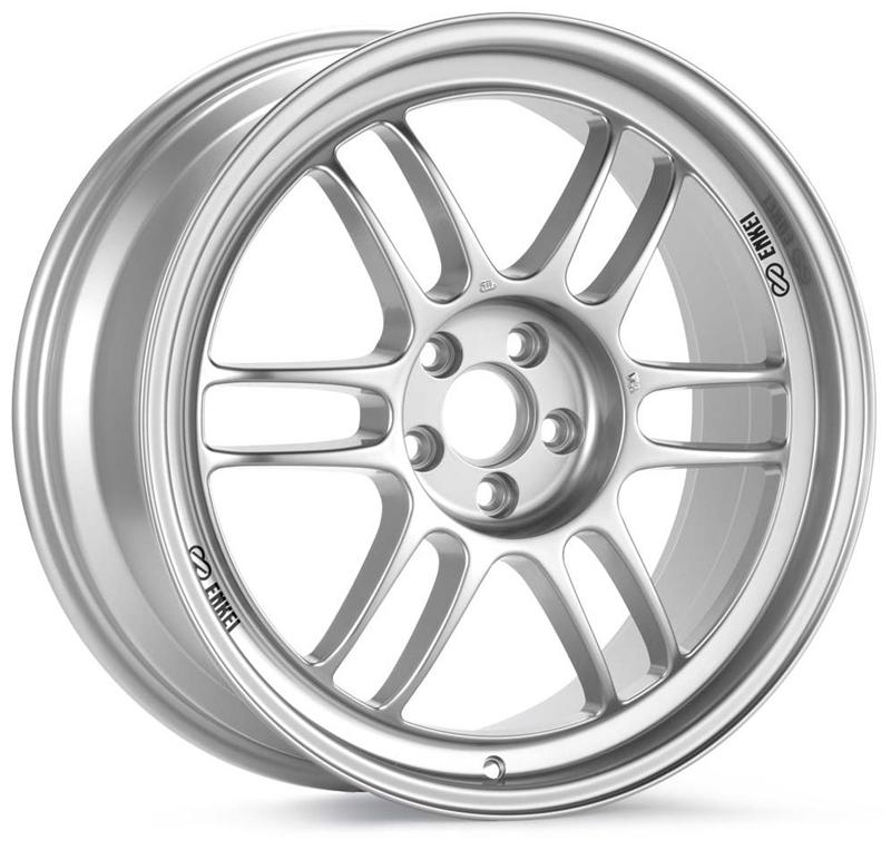 Enkei RPF1 16x8 5x114.3 15mm Offset 73mm Bore Diameter Silver Wheel *Min Qty 40