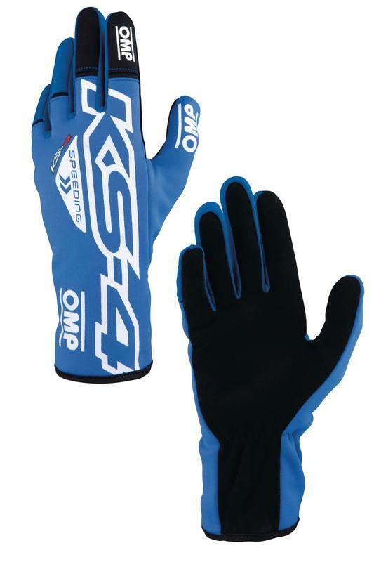 OMP KS-4 KART GLOVES FLUO GREEN / BLACK SZ XL