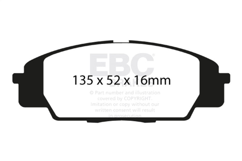 EBC Racing 99-04 Honda S2000 RP-1 Race Front Brake Pads