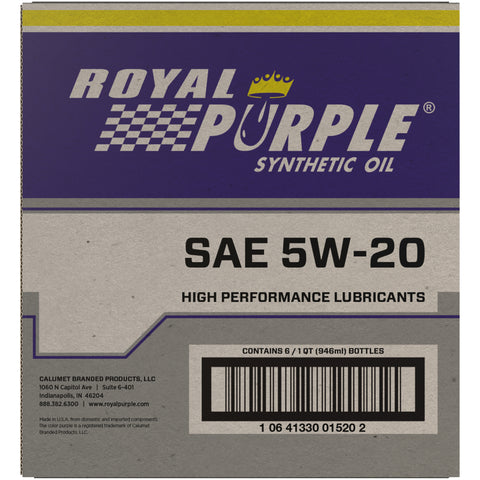 Royal Purple Premium Synthetic High Performance Multi-Grade 5W20 Motor Oil - 1 Quart