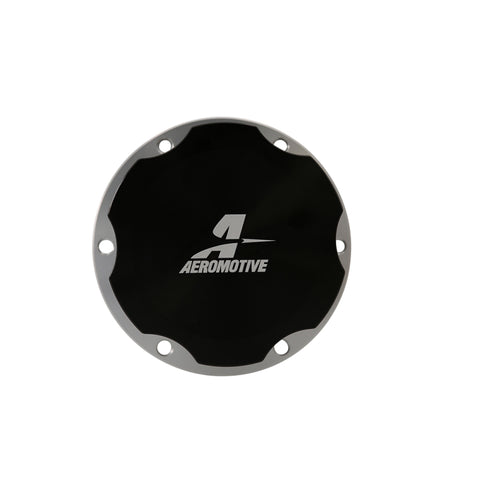 Aeromotive Fill Cap - Screw-On - 3in - Flanged - 6-Bolt - Black