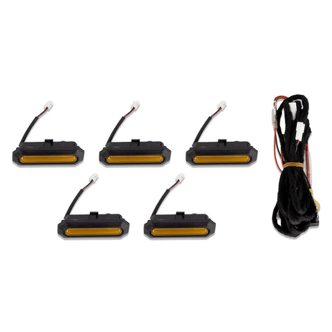 IAG I-Line 5pc Amber Grille Light Kit