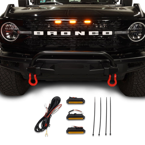 I-Line 3pc Amber Grille Light Kit