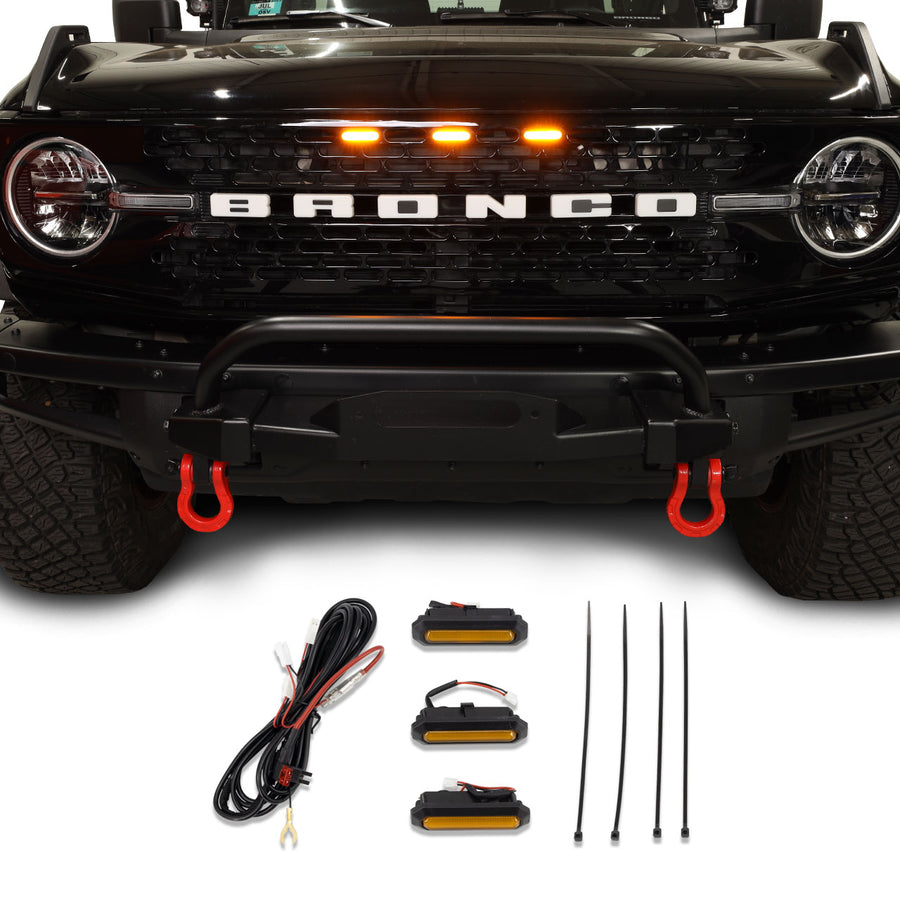 I-Line 3pc Amber Grille Light Kit