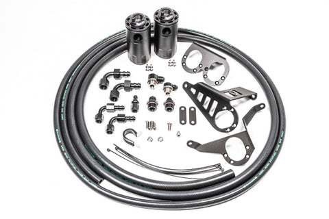 Radium Engineering Dual Catch Can Kit MK4 Supra Fluid Lock 94-02 Toyota Supra