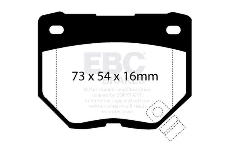 EBC Racing 89-94 Nissan Skyline (R32) RP-1 Race Rear Brake Pads